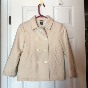The GAP Cream-Colored Pea Coat